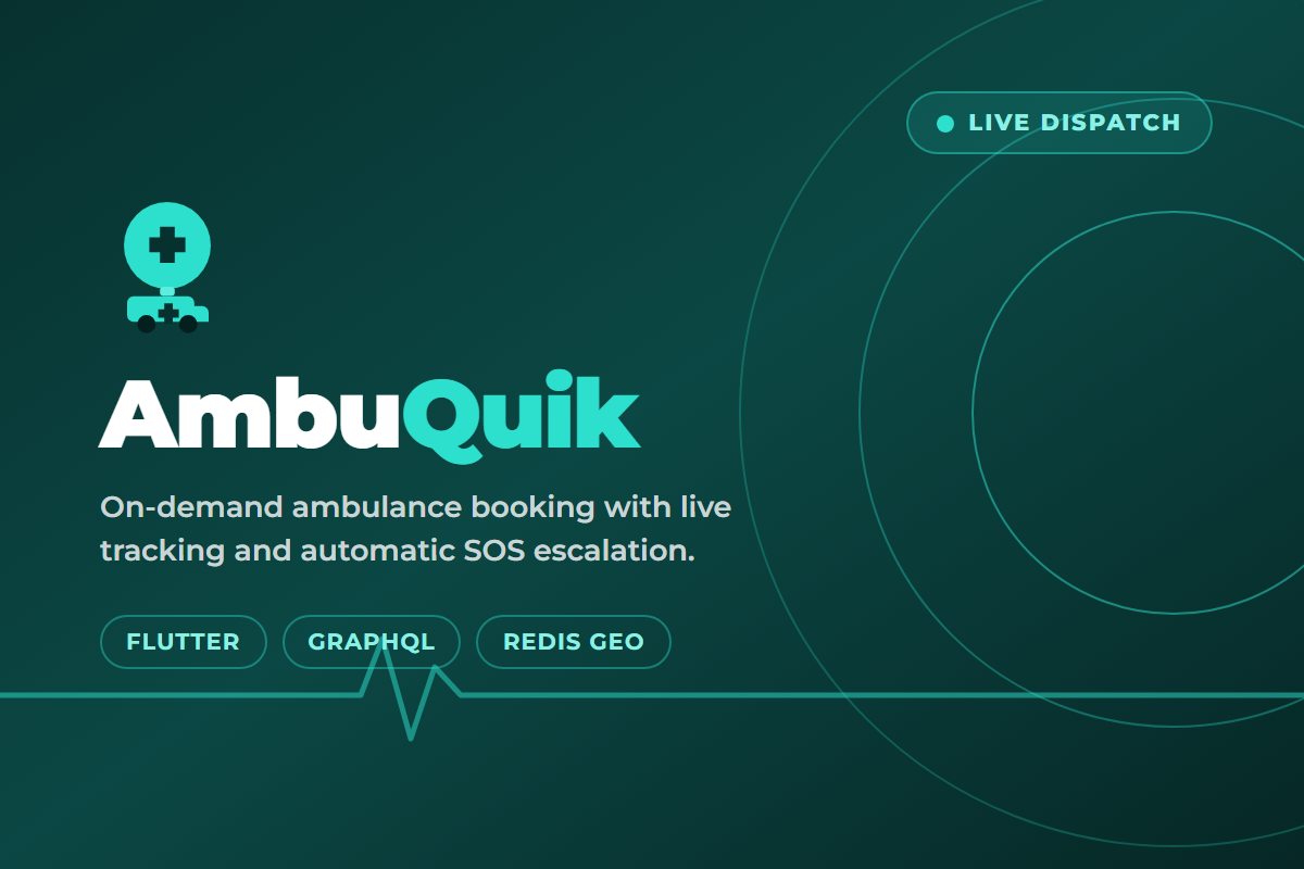 AmbuQuik — on-demand ambulance booking and dispatch platform built by OET